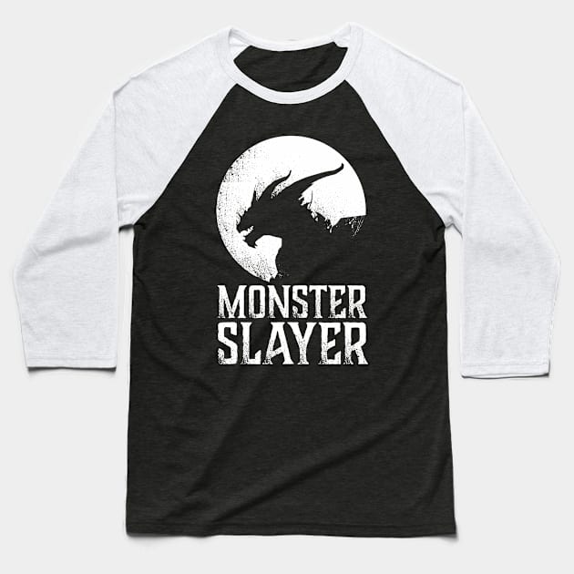 Monster Hunter - Monster Slayer Baseball T-Shirt by ballhard